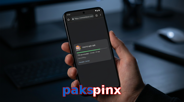 Main screen of Pakspinx apk page for PK players