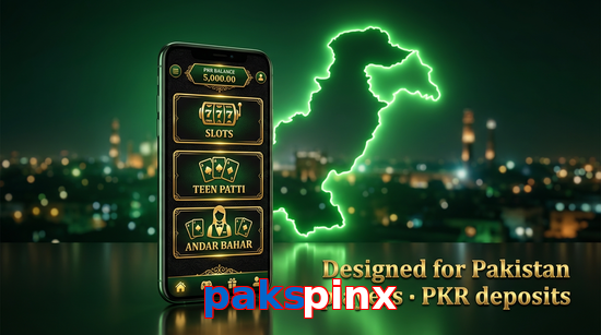 Main screen of Pakspinx pk page for PK players
